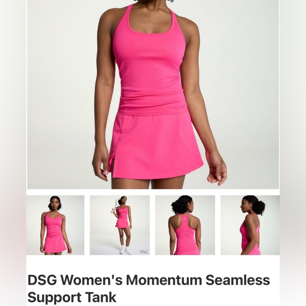 DSG WOMEN’S MOMENTUM SEAMLESS SUPPORT TANK TOP SIZE MEDIUM SET OF 2